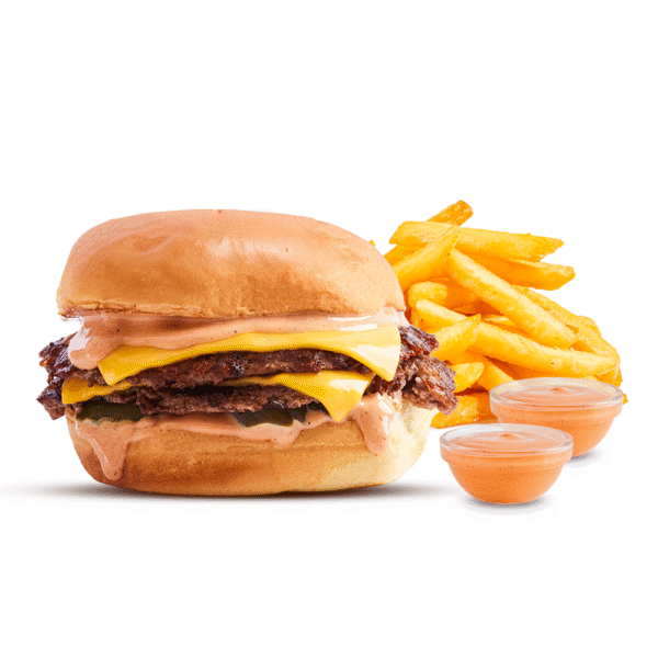Cheeseburger + Papas