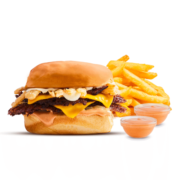 Burger Trufada + Papas